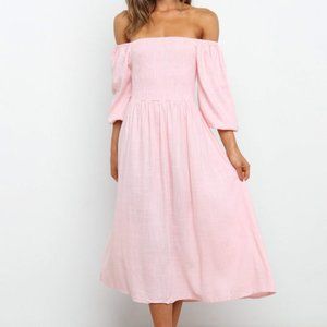 NWOT PETAL & PUP OCEANE DRESS - BLUSH